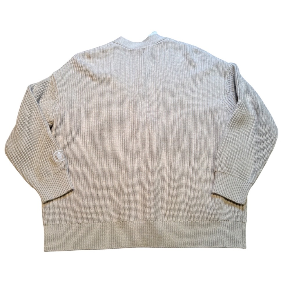 Quince 100% Organic Cotton Oversized Cardigan Oatmeal Beige Large NWT - Picture 6 of 11